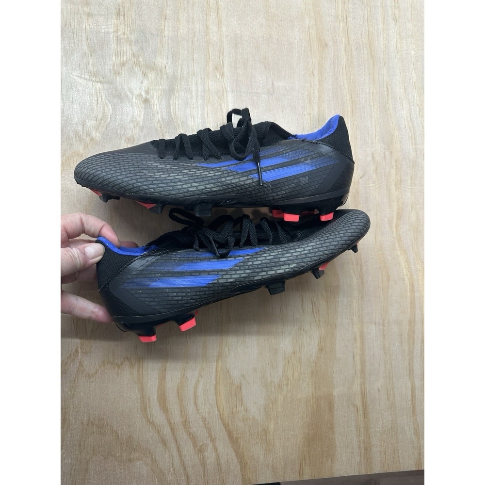 Adidas Speedflow .3 FY3296 Soccer Shoes Sz 10 Black Lace Up 299 792 458 m/s